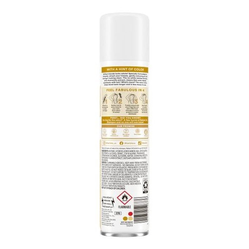 Batiste Dry Shampoo - Blonde Formula for Instant Oil Absorption | 3.81oz (Pack of 4)