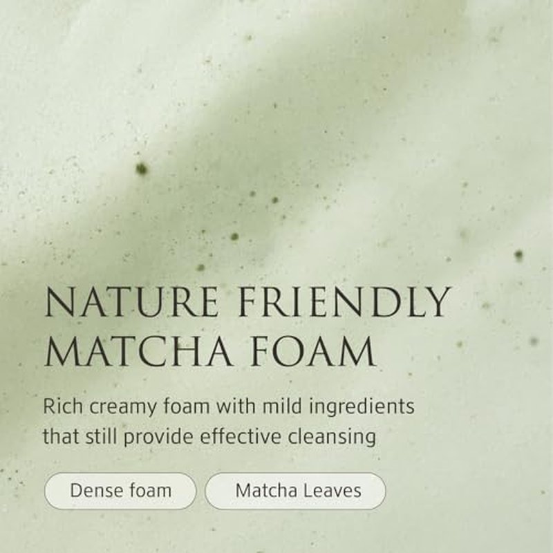 YUNJAC Whole Plant Effect Foam Cleanser (4.23 oz) - Gentle Creamy Matcha Foam Cleanser. Gently Removes and Cleanses. Hydrate and Soothe Skin.