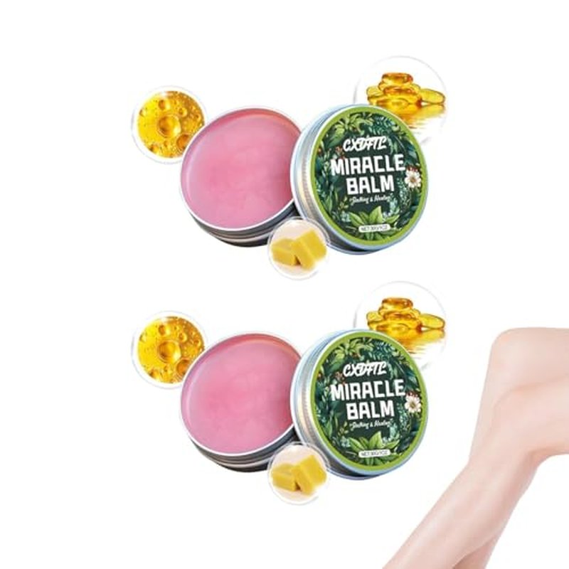 CXDFTL Miracle Balm, Balm for Legs, Arms, Back, Moisturizing & Hydration, Gentle and Skin-Friendly, Natural Ingredients, Relaxed and Comfortable (2Pcs)