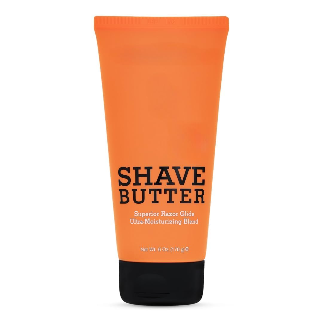 Shave Butter for Men, Ultra-Moisturizing Shaving Cream Alternative, Smooth Razor Glide Formula with Natural Ingredients, Hydrating Beard & Face Shave Butter for Sensitive Skin, 6 oz