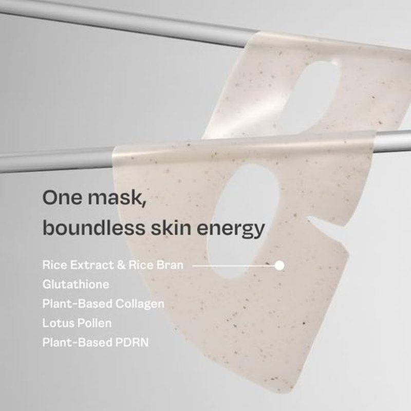 THANKYOU FARMER Rice Pure Glow Collagen Mask 4ea - Korean Collagen Face Mask Overnight, Hydrogel Skin Elasticity Plumping