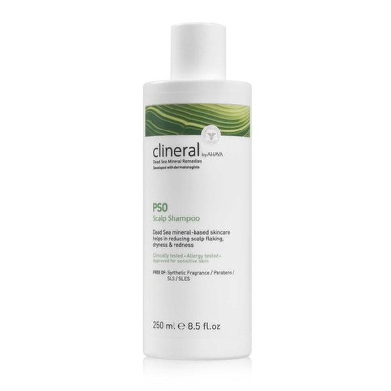 AHAVA Clineral Pso Scalp Shampoo - Gentle Formula to Alleviate Scalp Irritation & Hydrate Hair | 8.5 Fl. Oz
