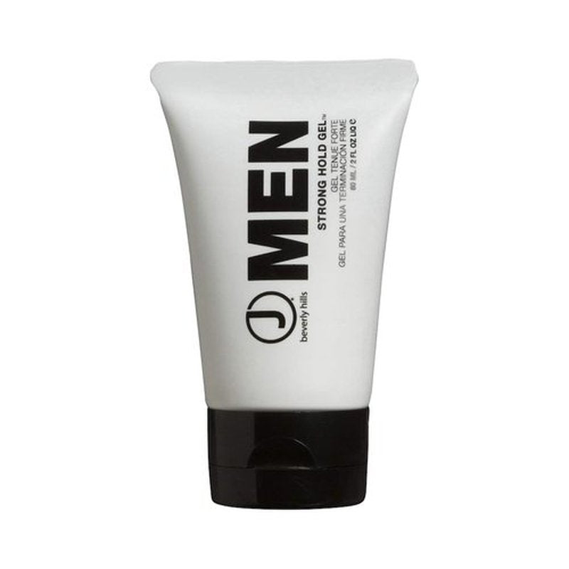 J Beverly Hills Men's Strong Hold Hair Gel - Aloe Vera Formula for Hair Growth | Available in 2 Oz & 4 Oz