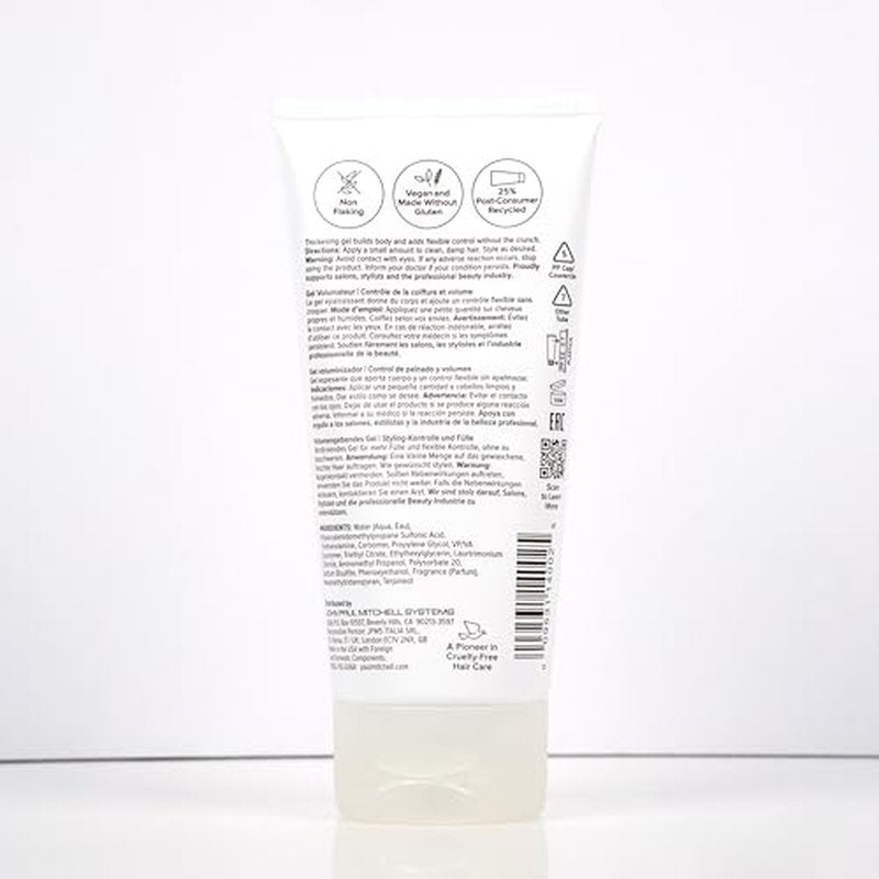 Paul Mitchell Extra-Body Sculpting Gel, Adds Fullness + Styling Control, For Fine Hair, 5.1 fl. oz