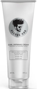 Avenue Man Curl Defining Cream - Natural Flexible Hold with Herbal Extracts - Paraben & Sulfate Free