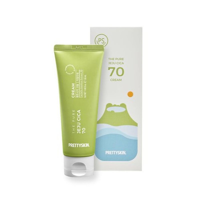 PRETTYSKIN Jeju Cica 70 Facial Cream – 70% Centella Asiatica | Lightweight & Non-Sticky Moisturizer | Ginseng + Propolis Support | Hypoallergenic for Sensitive Skin – 1.69 fl.oz.