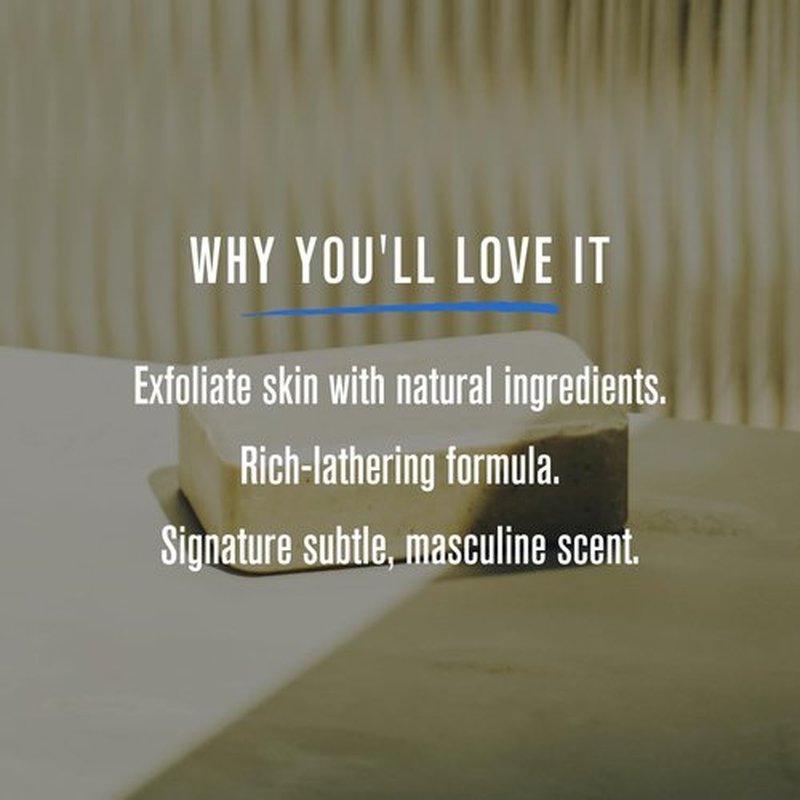 Baxter of California Exfoliating Body Bar Soap - Deep Cleansing & Moisturizing with Cedarwood & Oak Moss | 7 Ounce