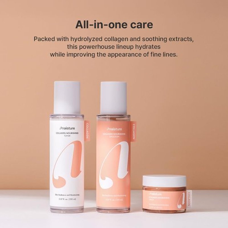 Naisture Face Moisturizer for Brightening, Soothing & Lightweight Daily Hydration for All Skin Types (Collagen Moisturizer, 2.03 Fl Oz (Pack of 1)