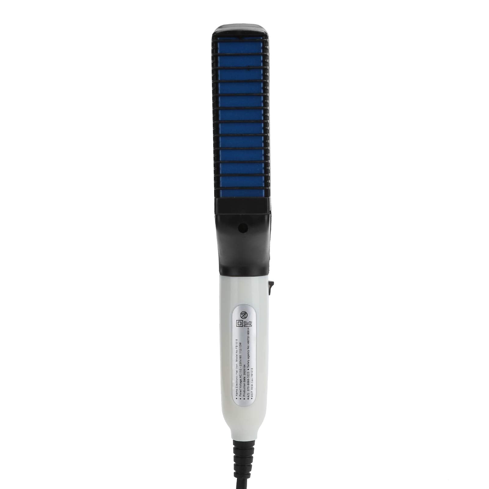 Semme Electric Hair Styling Comb Brush, Men MultiFunctional Electric Hair Comb Brush Fast Heating Hair Styling Beard Straightener Grooming for Home Travel (US Plug)