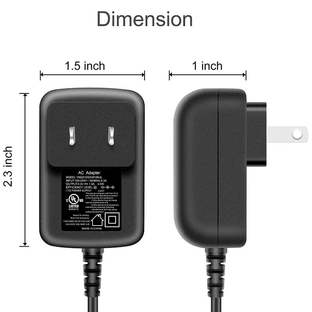 VIFOCUFY 4V AC Adapter Power Cord for WAHL Trimmer 9880L 9865 9854L 9860