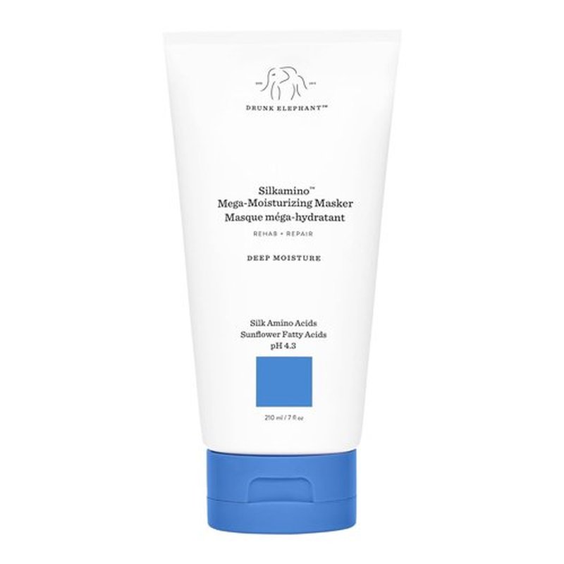 Drunk Elephant Silkamino Mega-Moisturizing Mask - 210 ml | Silk Amino Acids | Sulfate-Free & Cruelty-Free