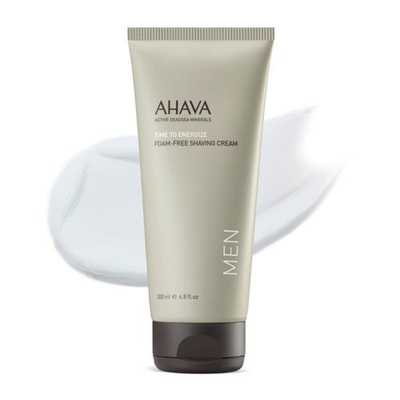 AHAVA Men's Shaving Cream - Foamless Formula for Closer Shaves, Soothes & Softens Skin | 6.8 Fl. Oz