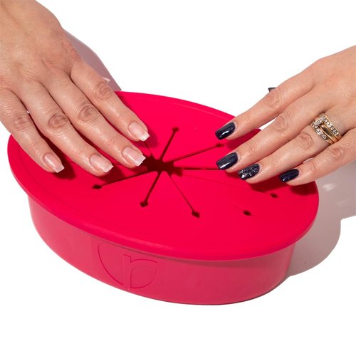 Revel Nail Swift Soak Nail Polish Remover Bowl – Acetone Soak Off Bowl for Gel Polish, Dip Powder & Acrylic Nails – Reusable Nail Soaking Manicure Bowl with Silicone Bristles