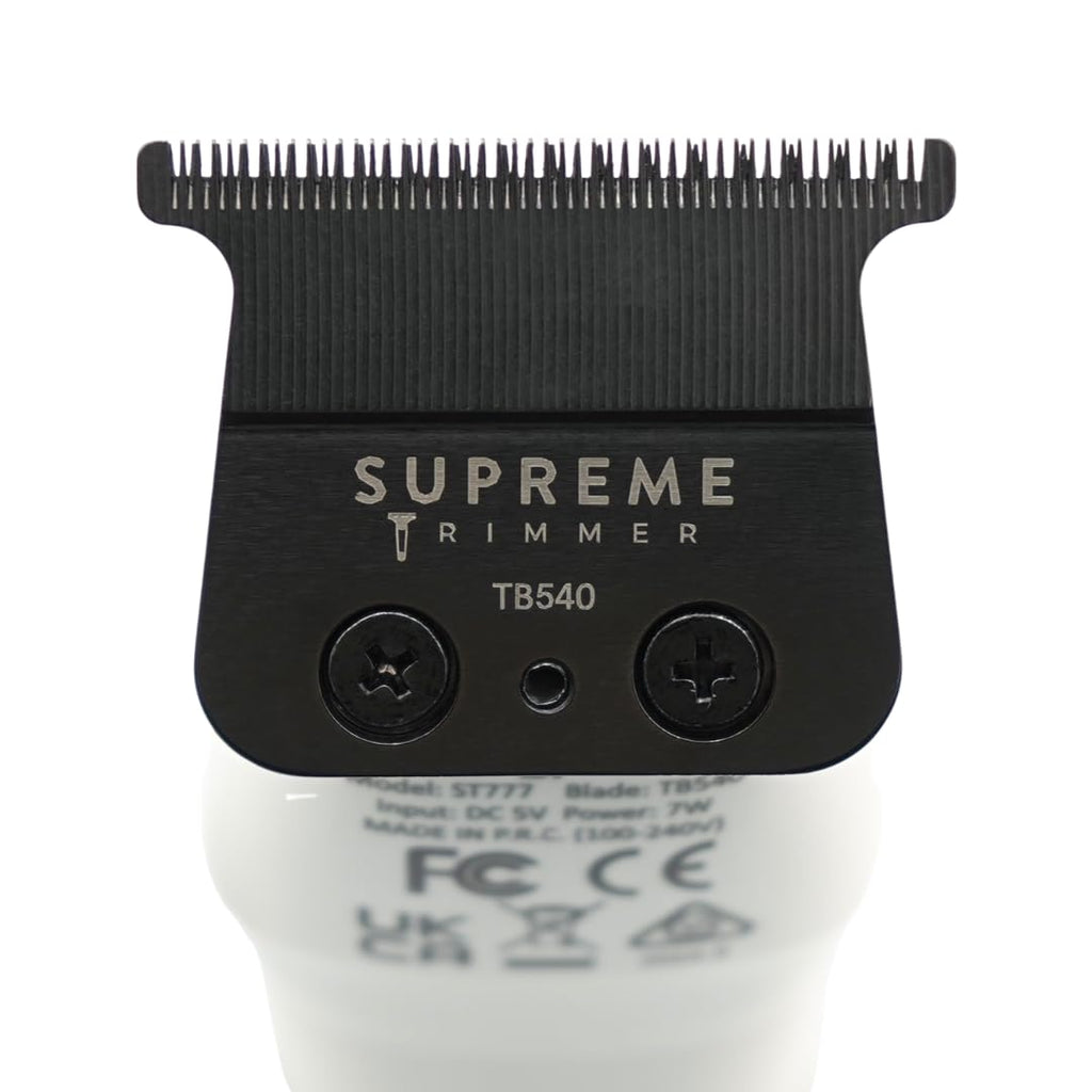 Supreme Trimmer Replacement Deep Tooth T-Blade TB540 | 0 Gap Adjustable, DLC Coated Stainless Steel Trimmer Blade for Recharge ST777