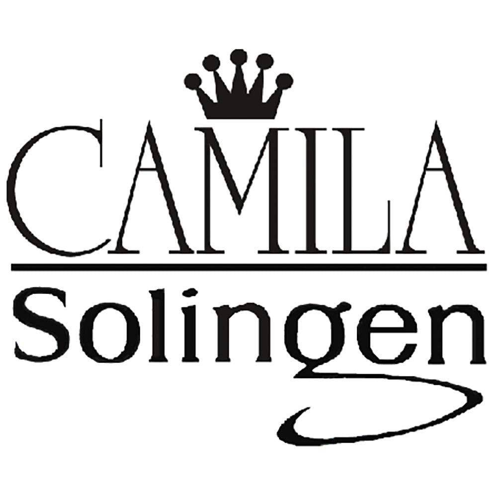 Camila Solingen CS26 4" Professional Surgical Grade Stainless Steel Precision Tip Eyebrow Tweezers for Facial Hair Shaping & Removal. Beauty Tool for Men/Women. Made in Solingen Germany (Straight)