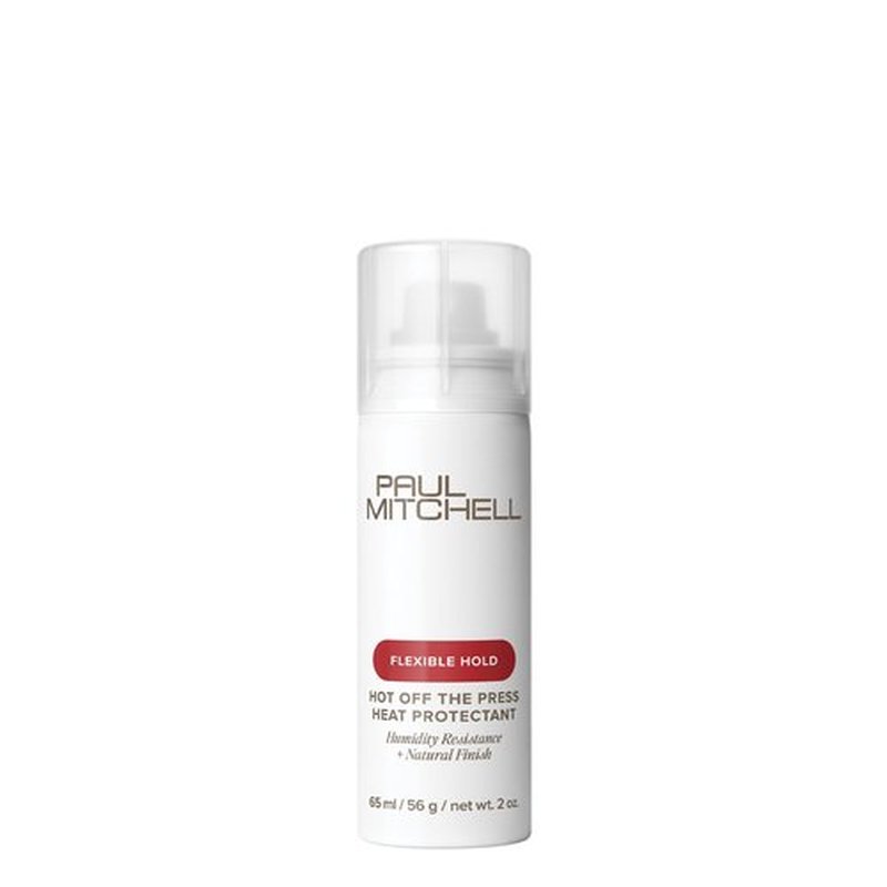 Paul Mitchell Hot Off The Press Heat Protectant, Humidity Resistance, Flexible Hold + Natural Finish, For All Hair Types, 2 oz