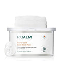 P.CALM Barrier Cycle Daily Sheet Mask – 30-Day Sheets with Papaya Extract & Allantoin for Sebum Care & Moisturizing, Korean Skincare (350g / 12.35 oz)