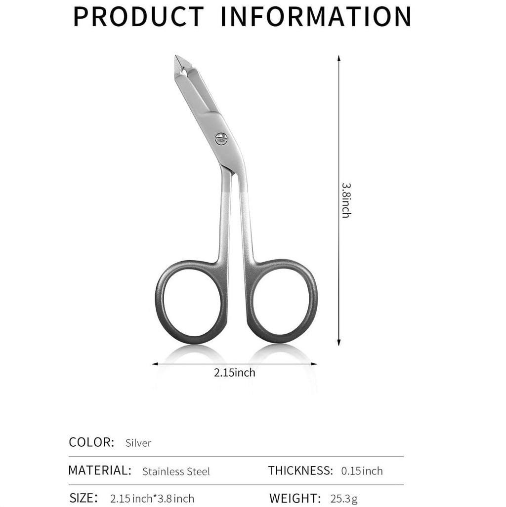 Professional Scissor Tweezers - 3Cr13 Stainless Steel Tweezers with Handles, Larger Grabbing Surface Area, Precision Eyebrow Tweezers for Women and Men Facial Hair (Red)