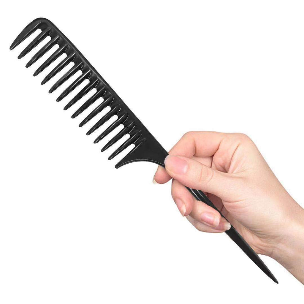 Wapodeai 2 Pcs Wide Tooth Comb Detangling Hair Brush, Anti Static Heat Resistant Hair Comb, Suitable for all Kinds of Hair.
