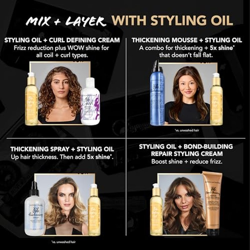 Bumble and bumble. Styling Oil for Split End Prevention + Anti-Frizz, 0.85 Fl Oz