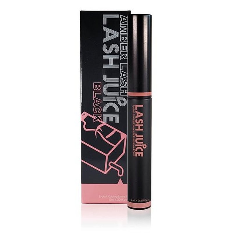 Amber Lash Lash Juice - 3-in-1 Coating Sealant for Eyelashes | Nourishing Serum for Thicker, Fuller Lashes (Black)