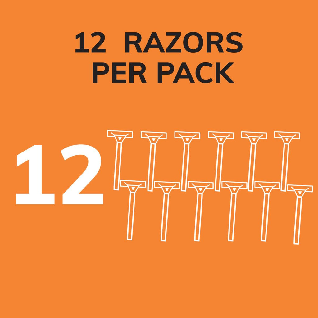 BIC Sensitive Disposable Razors for Men, Long-Lasting 1 Blade, 12 Count