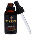 Woody's Shaving Essentials, Shave Oil for Men, Pre-Shave Base Oil Layer for Enhanced Shaving and Smoother Skin, 1 Fl Oz