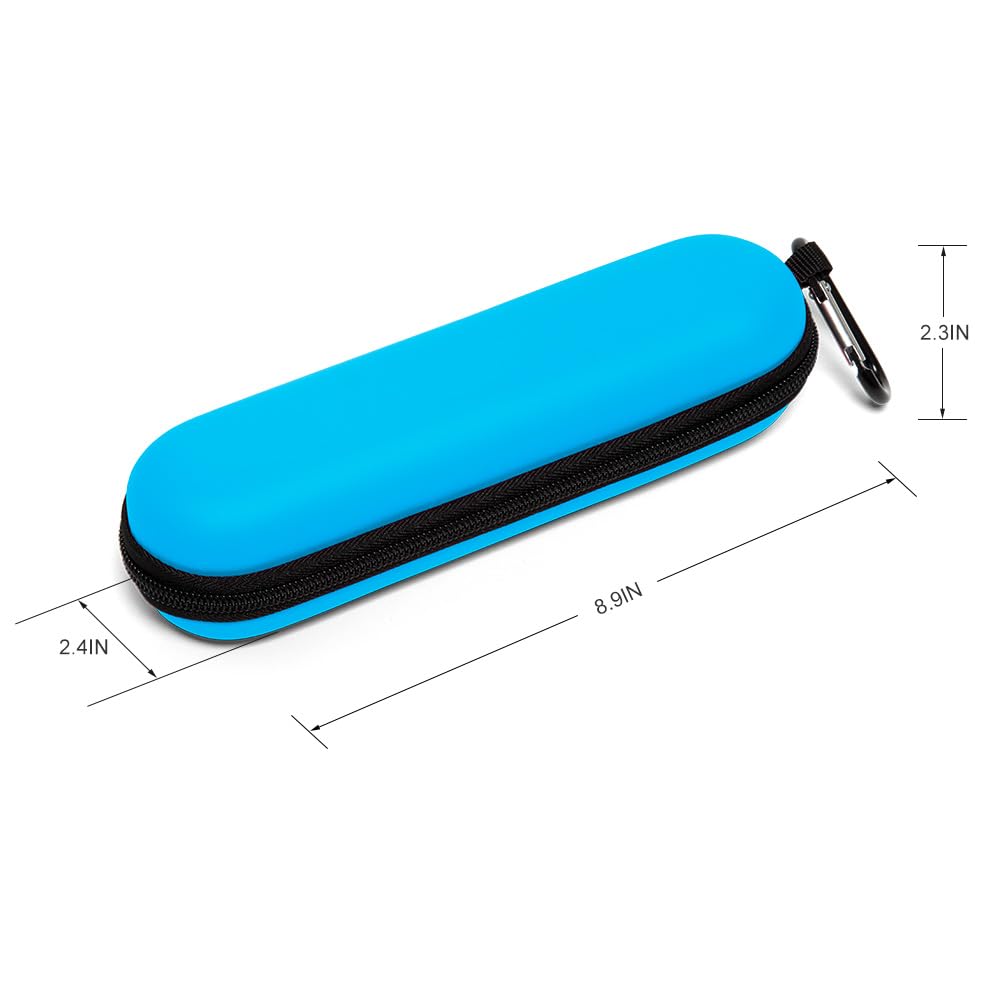 Nincha EVA Electric Toothbrush Case - Durable Hard Shell Travel Case with Mesh Pocket - Fits Most Powered Toothbrush Products (Blue)