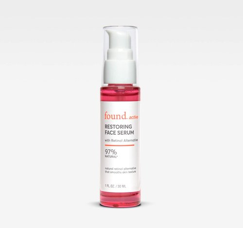 Found Active Restoring Face Serum with Bakuchiol Retinol Alternative, Refines the Look of Uneven Texture, Rich Antioxidants Improve the Appearance of Fine Lines & Wrinkles, 1 Fl Oz