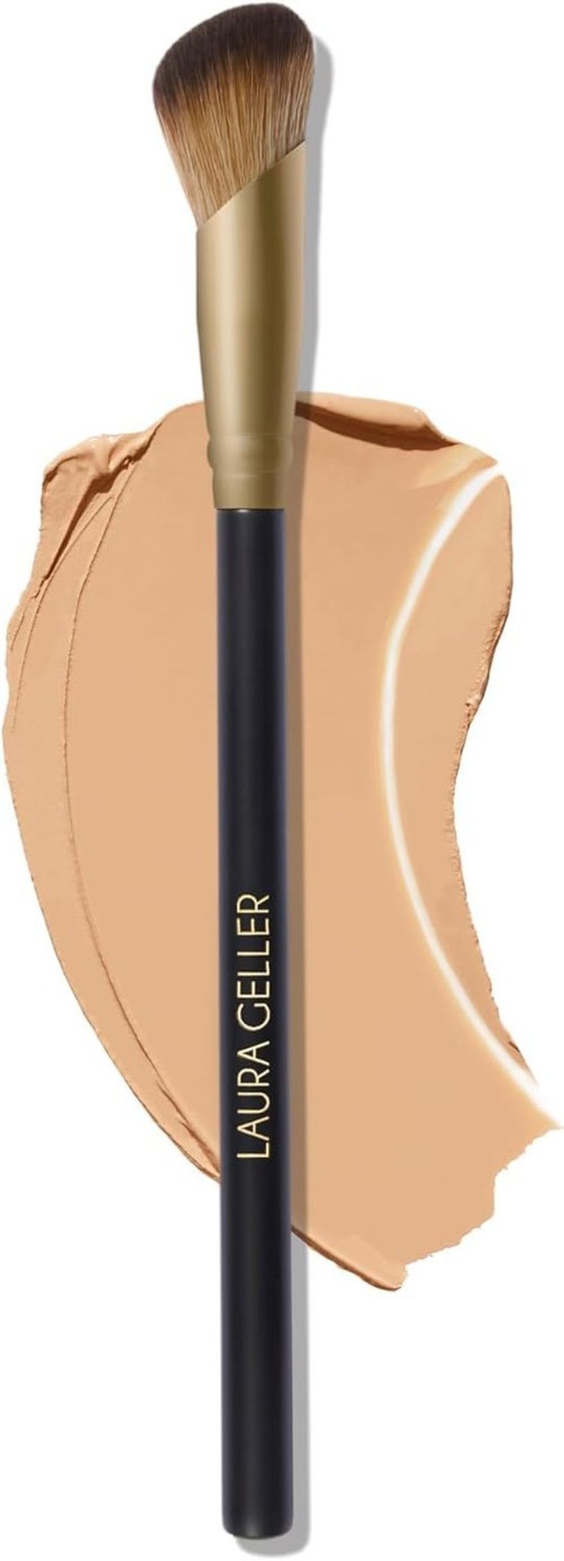 Laura Geller New York Angled Precision Concealer Brush - Professional Makeup Tool | Cruelty-Free, 17-Inch