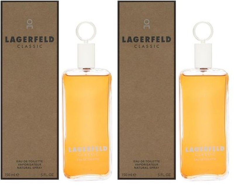 Karl Lagerfeld Paris Eau de Toilette Spray for Men - Classic Fragrance, 5 Ounce (Pack of 2)