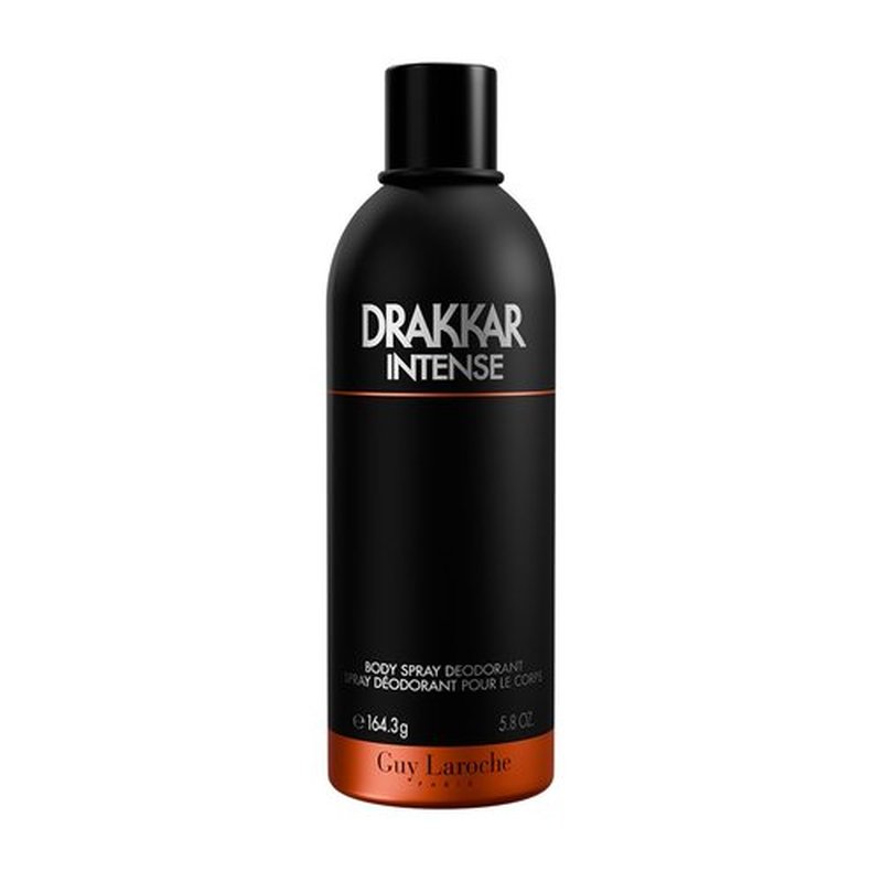Guy Laroche Drakkar Intense Body Spray - Seductive Ambery Fougere Fragrance | Long-Lasting 5.8 Fl. Oz