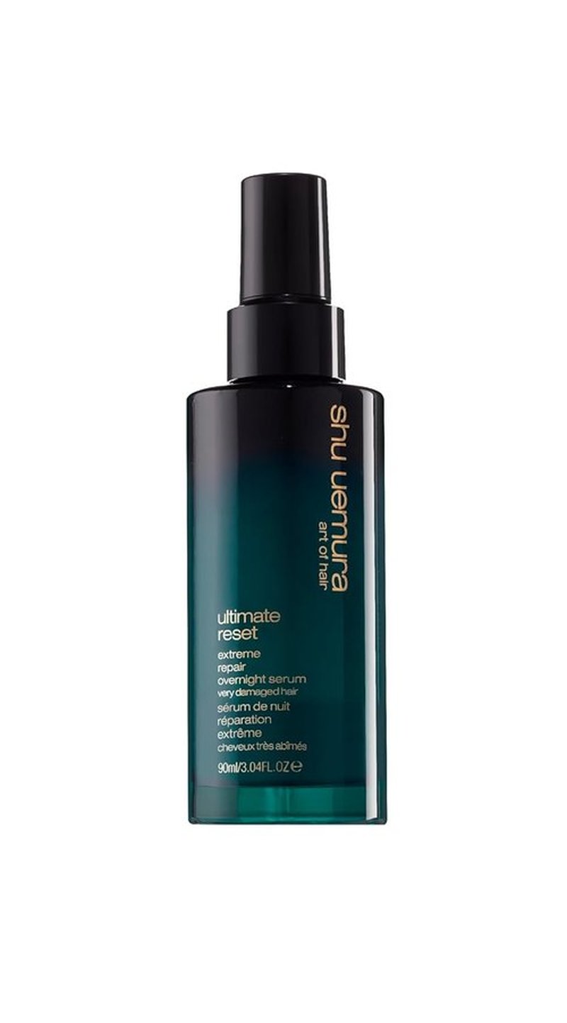 Shu Uemura Ultimate Reset Hair Serum - Extreme Repair Night Treatment for Dry, Damaged Hair with Japanese Rice Extract
