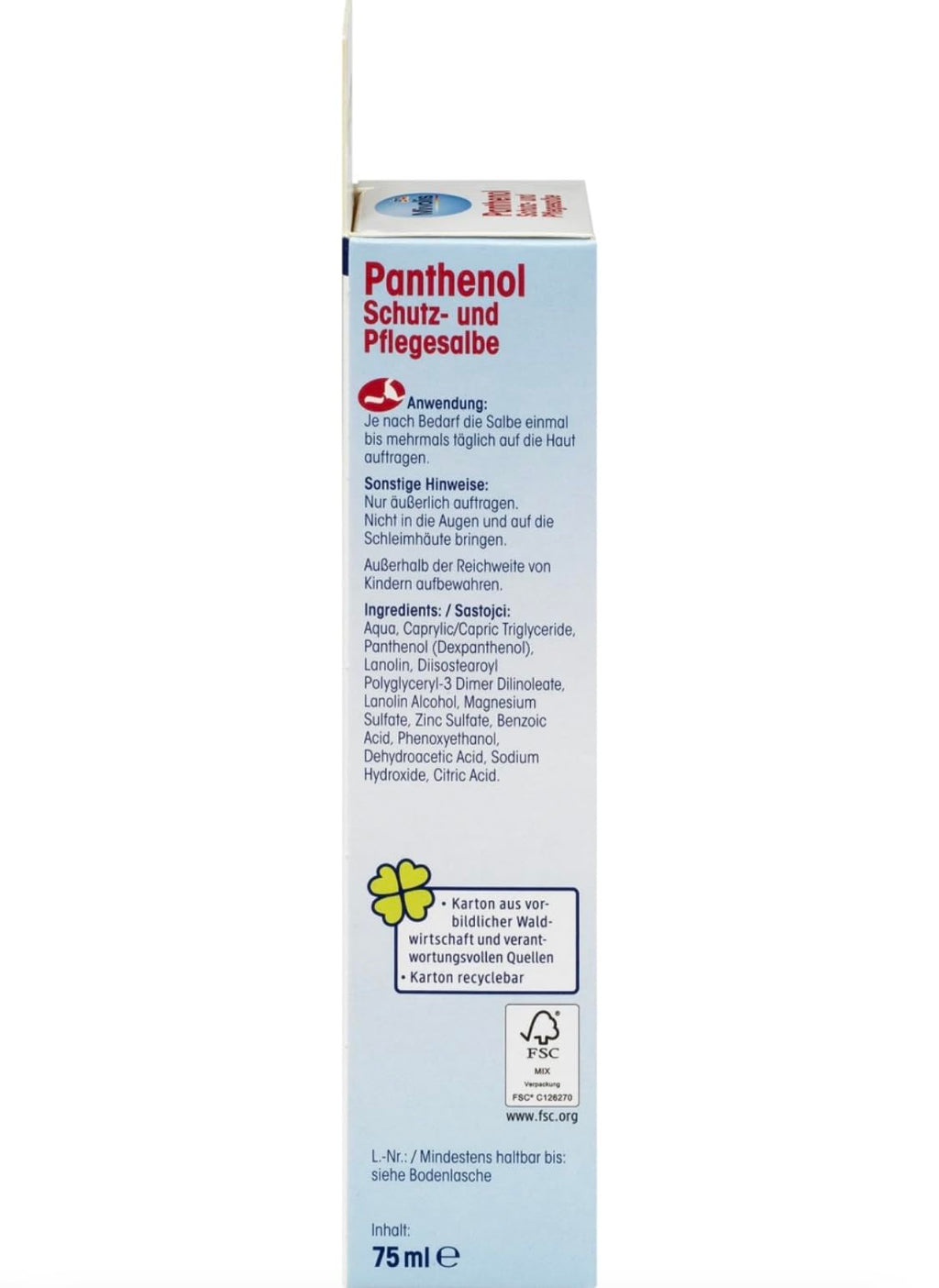 High Concentration 7% Panthenol B5 Multi Healing Ointment & Soothing Cream for Dry, Irritated Skin, Sunburn & Rash Relief, Baby Safe, Fragrance-Free.