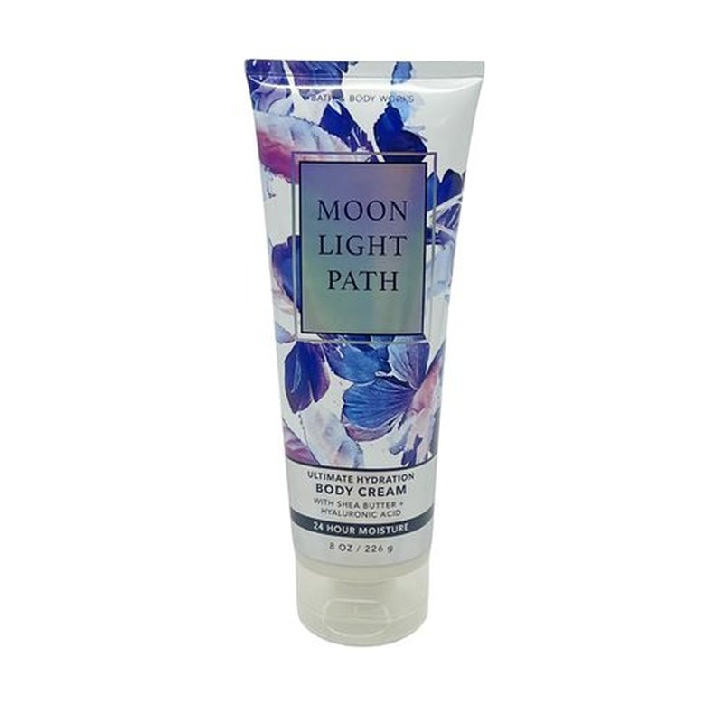 Bath & Body Works Moonlight Path 3pc bundle - Mist, Shower Gel & Body Cream - Gift Set for Women