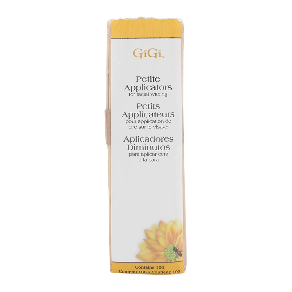 GiGi Wax Sticks for Hair Removal – Petite, Wax Applicator Sticks, Wooden Waxing Stick for Eyebrow, Chin & Facial Waxing, 100 ct