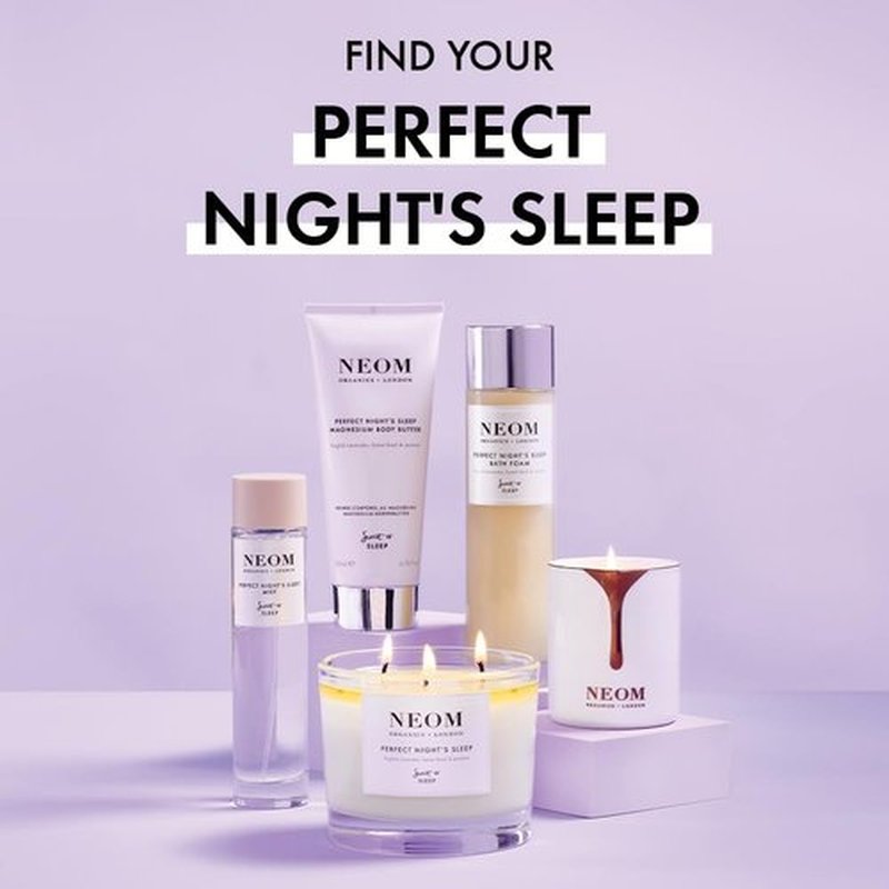 NEOM Perfect Night's Sleep Bath Foam - 100% Natural Lavender & Jasmine | 200ml | Soothing Aloe & Sweet Almond Oil