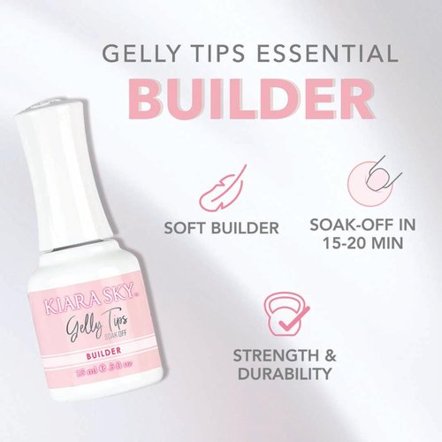 KIARA SKY Builder Gel 0.5 fl oz | Gelly Tips Soak Off