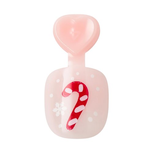 KISS imPRESS Mini Holiday Press On Nails for Kids, ‘Twinkling Lights’, Pink, Child Size, Squoval Shaped, Mess-Free, Mom Approved, Non-Toxic, Breakaway Application Tabs, Nail File, 20 Fake Nails