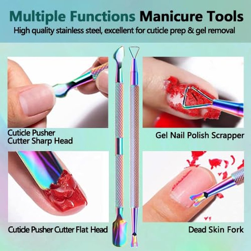 STARVINA Gel Nail Polish Remover, No Need Soaking or Wrapping Gel Remover for Nails, Easily and Quickly Removes Gel in 2-5 Minutes, with Cuticle Pusher & Scraper for Home DIY Use