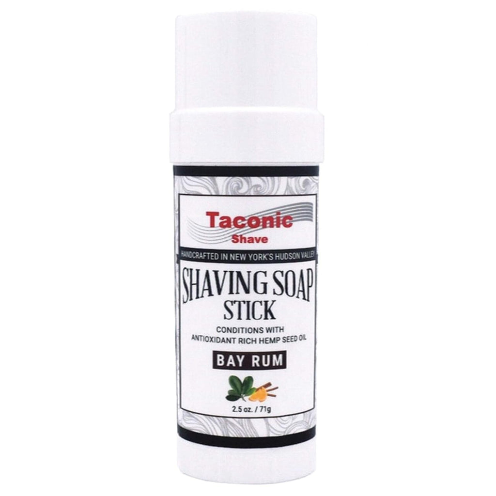 Taconic Shave Shaving Soap Stick with Antioxident Rich Seed Oils for a smooth shave (Bay Rum)