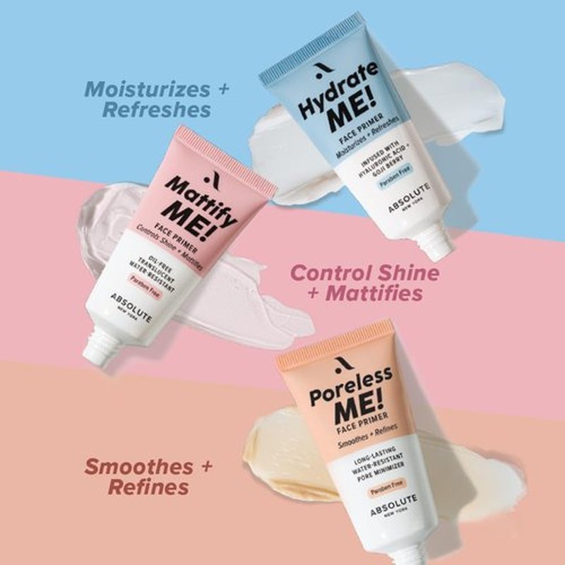 Absolute New York Silky Smooth Face Primer - Mattifying Formula for Flawless Skin | 1.01 fl oz