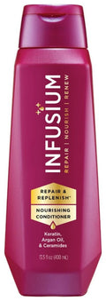 Infusium Repair And Replenish Conditioner - Nourishing Formula With Keratin & Argan Oil - 13.5 oz