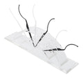 Lashes Display Rack, Clear Stand False Eyelashes Display Sticks Ergonomic 6pcs Sticks Washable Multifunctional for Beauty Salon