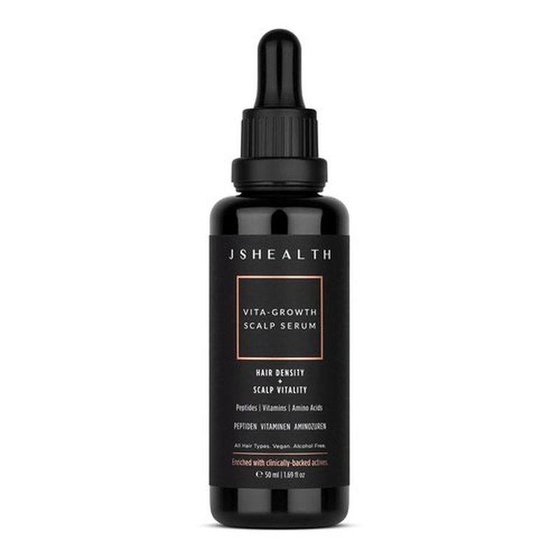 JSHealth Peptide Hair Growth Serum for Women - 7 Clinically Studied Actives | Vegan & Oil-Free (1.69 fl oz)