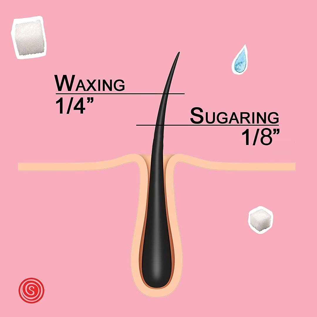 Sugaring Waxing Standard Paste for Home use on Bikini, Brazilian Waxing, Legs, Chest Bundle with Sugaring Powder - easy to use at home
