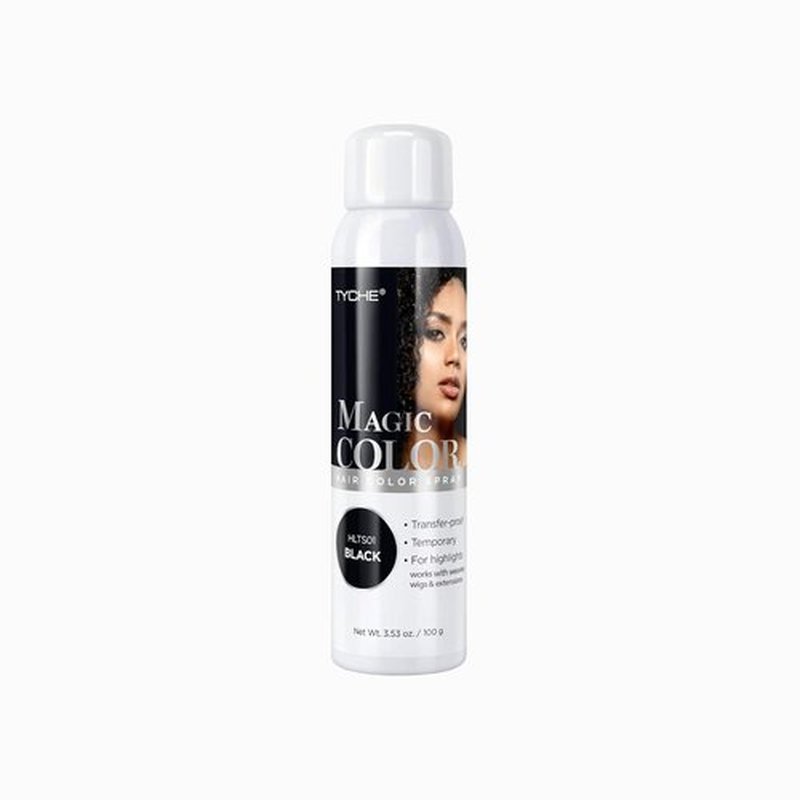 Nicka K Magic Color Spray - Vibrant Black Hair Color for Instant Transformation | Easy Application