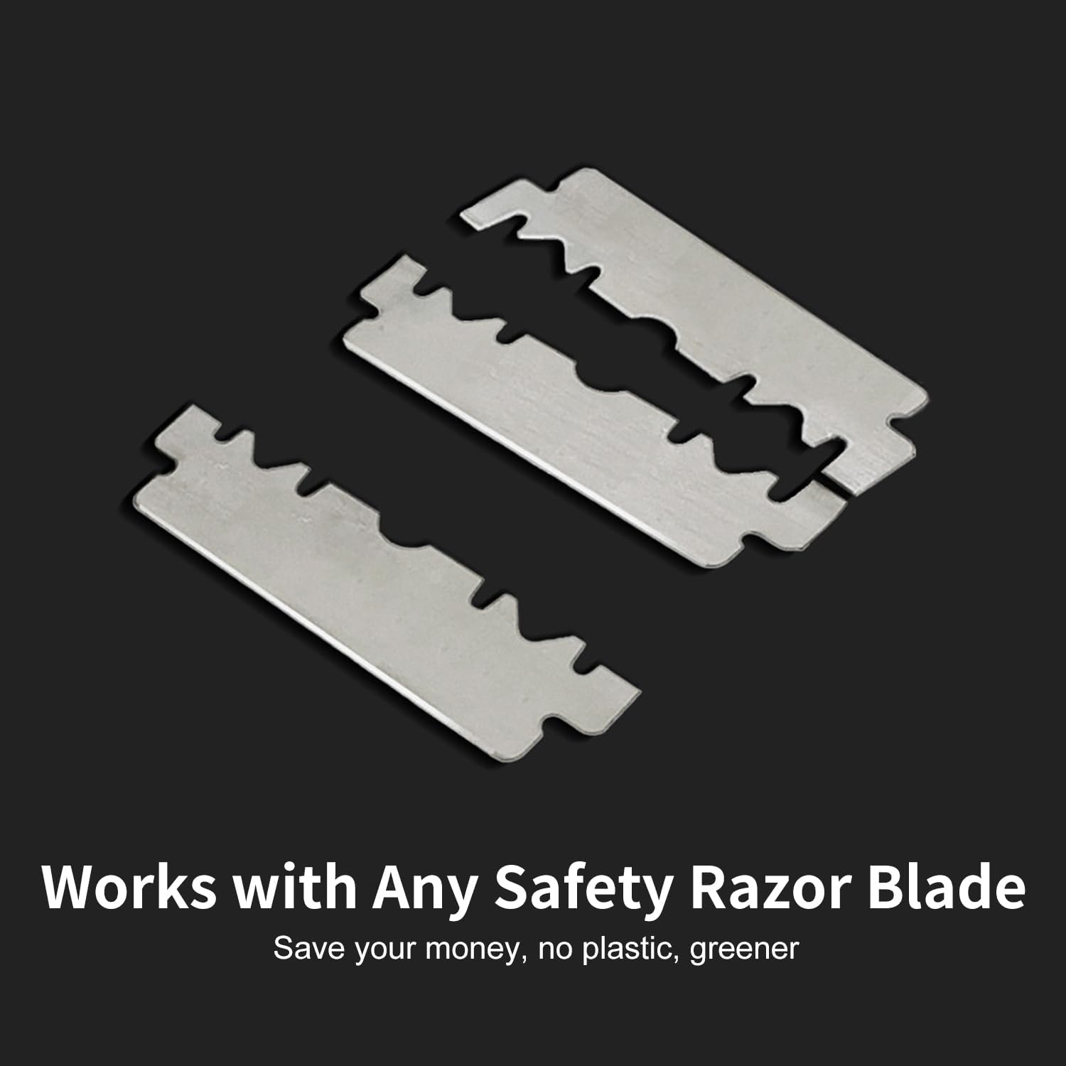 THURLADY Dual-Blade Safety Razor with Pivoting Head, Matte Black