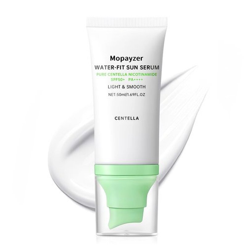Centella Sunscreen SPF 50, Sunscreen for Face, Water Resistant Strong UV Protection No White Cast, Centella Madagascar Face Suntan Lotion Oil Free Korean Skincare(Green 1)