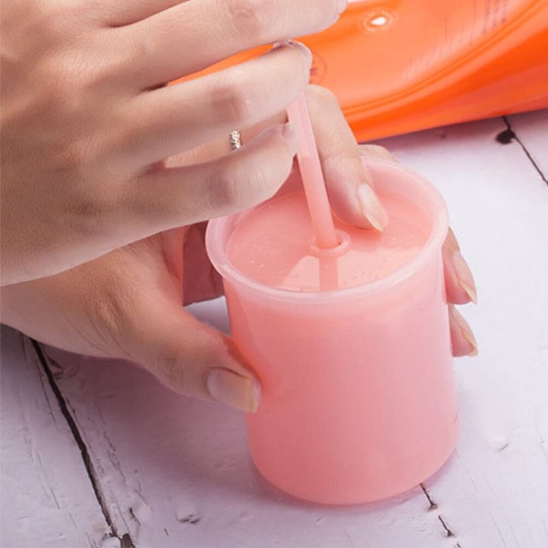 FRCOLOR Facial Foam Maker Manual Foaming Cup for Face Wash Portable Plastic Bubble Maker 3.93X10.23X2.55In Deep Pore Cleanser for Home and Travel Skin Care